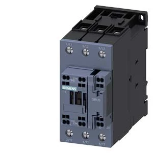 Siemens Contactor, AC-3, 65 A/30 KW/400 V, 3-Pole, 230 V AC, 50/60 Hz, 1 NO+1 NC, Screw Terminal/Spring-Type Terminal