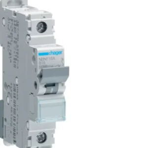 Hager 1 Pole 10kA/15kA Type B 16A 1M MCB