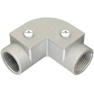 Newlec 25mm Conduit Inspection Elbow 90° Galvanised Steel
