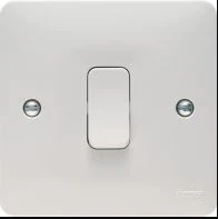 Hager Control Switch 1 Gang DP 20A White Marked Freezer