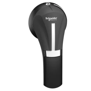 Schneider Electric TeSys GS, black external frontal rotary handle, for switch disc 100…40