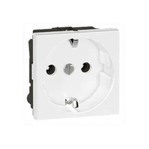 Legrand Socket 2 Module German 16A 22.5 x 45mm White