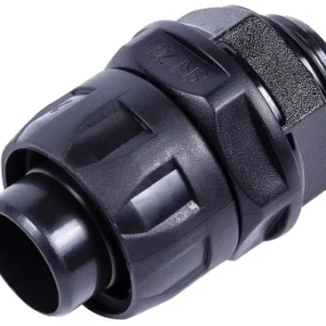 Niglon Connector Male Rotational Strut 20mmxm20 Black Locknuts IP64