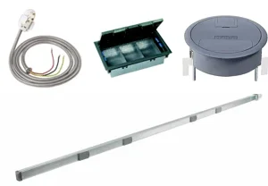 Legrand Plug Fused Tap-Off Single Pole+Neutral Cable 6.3A 3m For Typea+Typeb