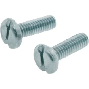 Unicrimp Zinc Plated Steel M4 x 6mm Slotted Panhead Machine Screws