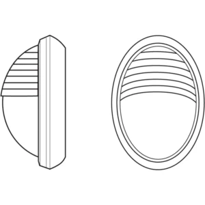 ASD Luminaire LED Prem 4000K Opal Diffuser 8W 190X276X125mm Black Polycarbonate