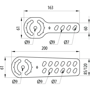 Pemsa Risr Dropper Plt 85/120mm