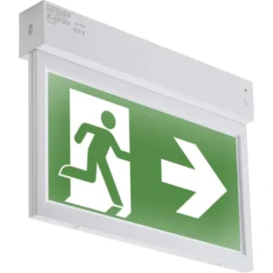 ABB Exit Sign LED Em/Nm IP20 2.4W 220-240V 265 x 210 x 45mm White