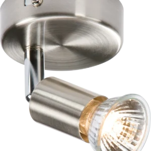Knightsbridge MLA 230V GU10 Single Spotlight - Brushed Chrome
