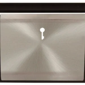 Click Scolmore Satin Chrome Black Insert Front Plate For MM620BK (Key Fob Module)