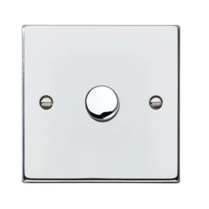 Hamilton Dimmer Switch 1 Gang LED 2 Way Push On/Off 100W 88X88mm Bright