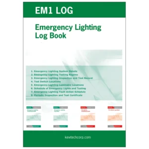 Newlec Test Book Emergency Lighting Log Book A4