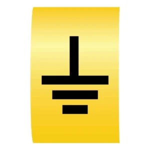 Cablecraft Earth Black On Yellow K-Type Cable Marker On Reels 4.2-7.0mm Diameter