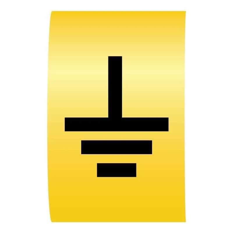 Cablecraft Earth Black On Yellow K-Type Cable Marker On Reels 4.2-7.0mm Diameter - Image 2