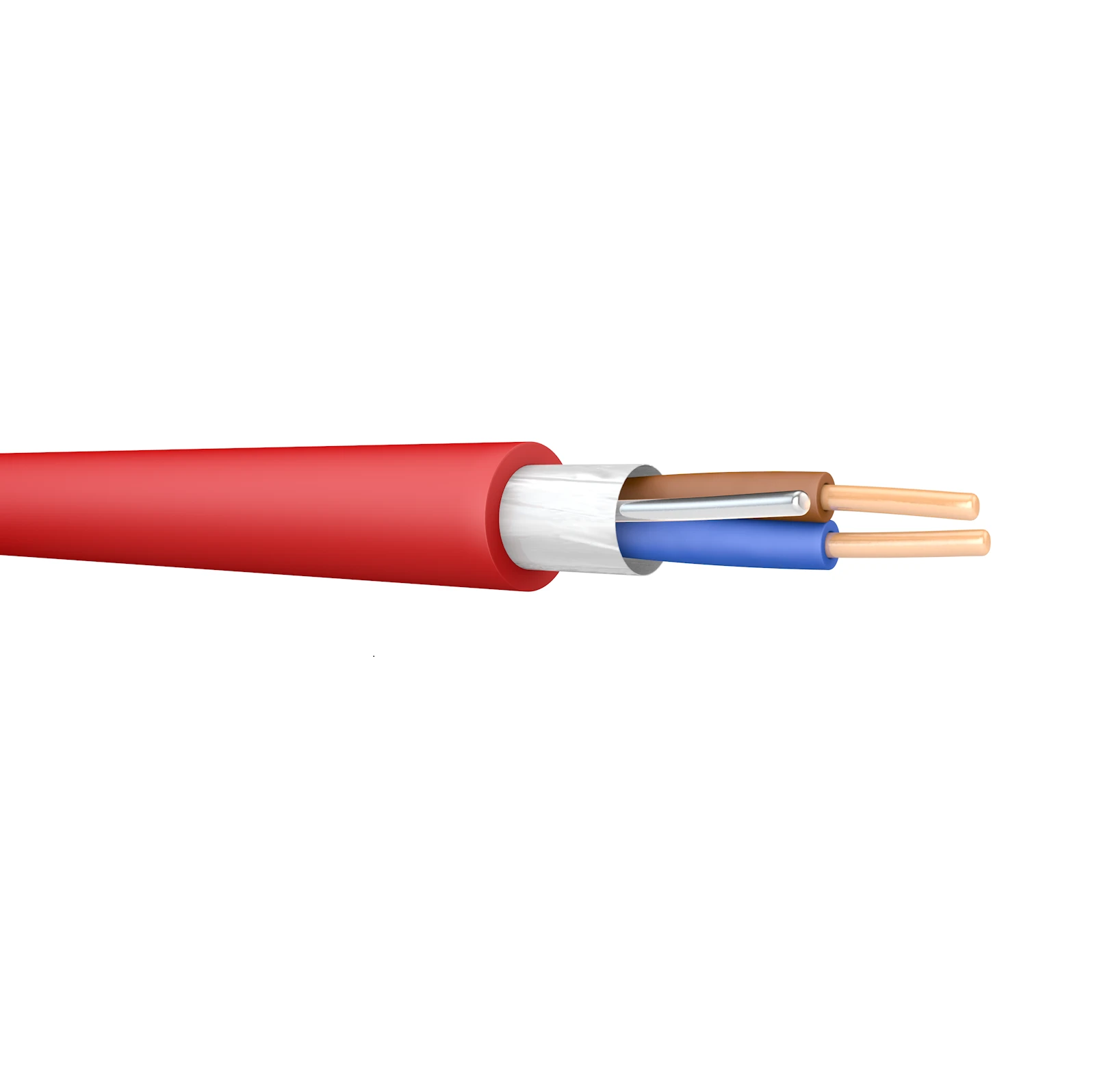 Prysmian FP200G4C 4.0mm² Red Fire Performance Soft Skin Standard Cable 4-Core 500m Reel