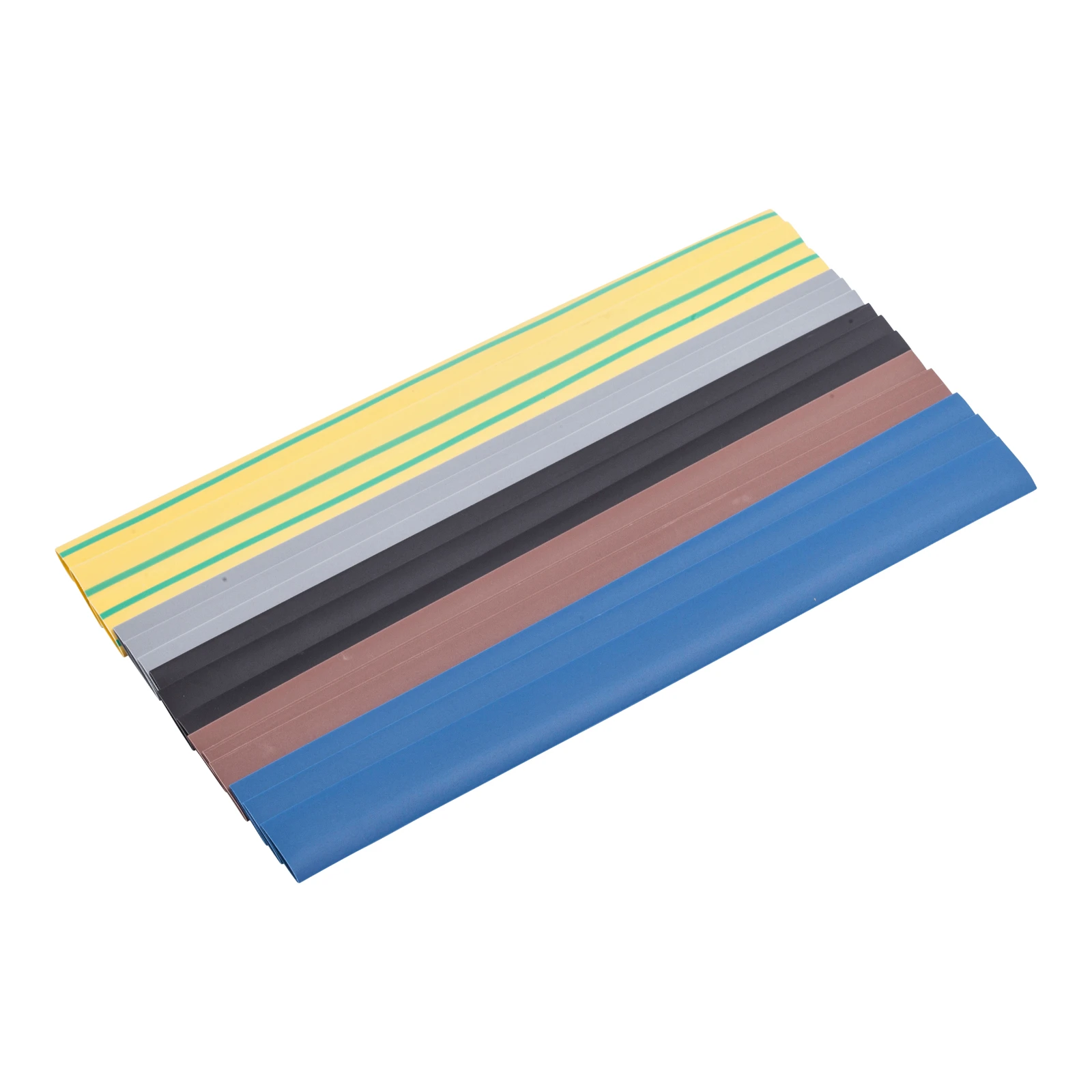Newlec Heatshrink Sleeving Multi Colour Pack 19.1mm Dia 2:1 Ratio Black, Blue, Grey, Brown Green/Yellow - Image 3