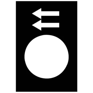 Schneider Electric Legend 30x40mm Black Left or Lower Fast