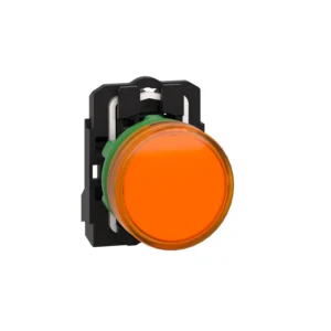 Schneider Electric Orange complete pilot light Ø22 plain lens with integral LED 230...240