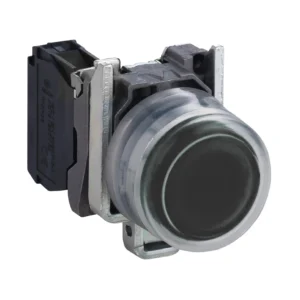Schneider Electric Black Projecting Complete Pushbutton 22 Spring Return 1NO ''Unmarked''