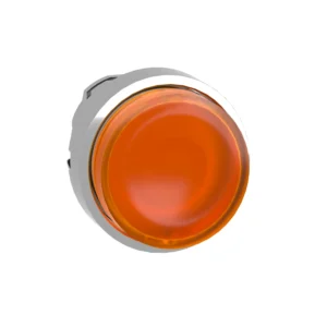Schneider Electric Orange Projecting Illuminated Pushbutton Head 22 Spring Return for Integral LED