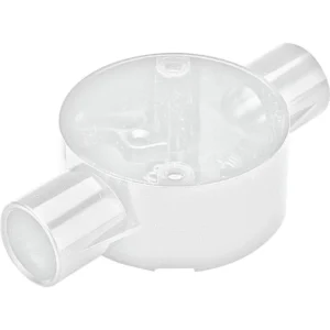 Marshall-Tufflex MT Through Circular Box 20mm Whi