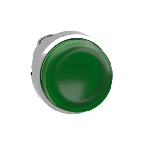 Schneider Electric Green Projecting Illuminated Pushbutton Head 22 Spring Return for Integral LED