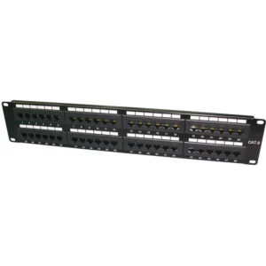 Newlec Patch Panel CAT6 48 Port Data Network Cabinet 19in