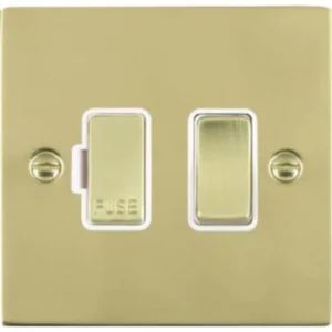 Hamilton Connection Unit Fused 86X86mm Polished Brass White Insert