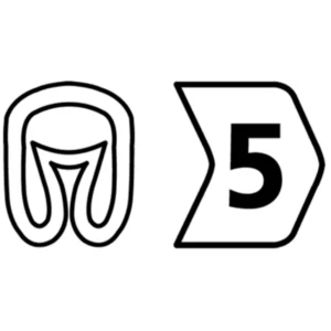 HellermannTyton Hellerman HGDC2-59 Marker BlkWhi PK1000