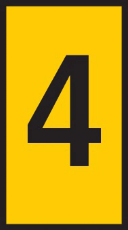 HellermannTyton Hellerman HODS854 Marker Yel PK=1000 - Image 3