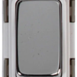 Deta Grid Switch 2 Way SP Module 20A Chrome White Insert