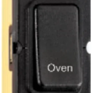 Hamilton Insert Rocker Grid 1 Gang DP 20A Black/Black