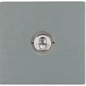 Hamilton Switch Dolly 1 Gang 2 Way 20A 86X86mm Satin Steel