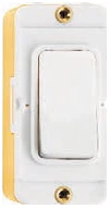 Hamilton Insert Rocker 1 Gang 2 Way 20A White/White