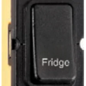 Hamilton Insert Rocker Grid 1 Gang DP 20A Black/Black