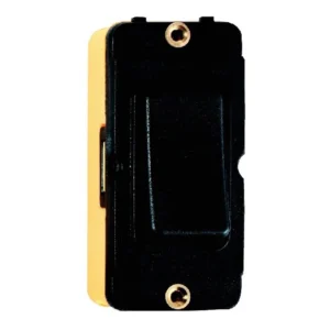 Hamilton Insert Rocker 1 Gang 2 Way 20A Black/Black