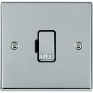 Hamilton Connection Unit Fused 88X88mm Bri Chr/Bri Chrome Black Insert