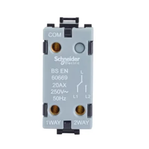 Schneider Electric Ultimate Grid system, 2-way switch module, 1 gang, black