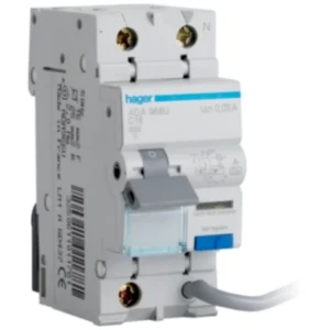 Hager RCBO SPSN Type C 10A 30Ma 6Ka 2 Module