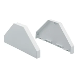 Marshall-Tufflex Double Sided End Cap PVC-U White 2/Pack