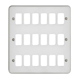 Deta Grid Plate 18 Gang Metalclad
