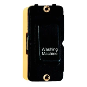 Hamilton Insert Rocker Grid 1 Gang DP 20A Black/Black