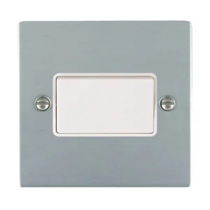 Hamilton Switch Rocker 1 Gang TP 86X86mm Satin Chrome White Insert