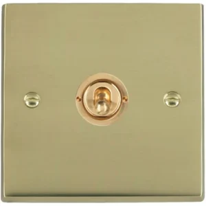 Hamilton Switch Dolly 1 Gang Intermediate 10A 88X88mm Polished Brass