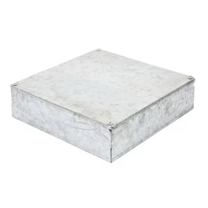 Greenbrook Adaptable Box Plain Sides 300X300X50mm Galvanised