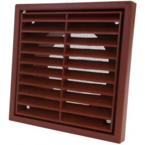 Vent-Axia External Terminations louvre Grilles with 100mm Spigot - Brown