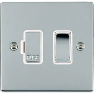 Hamilton Connection Unit Fused 86X86mm Bri Chr/Bri Chrome White Insert