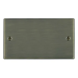 Hamilton Plate Blank Double 145X85mm Antique Brass