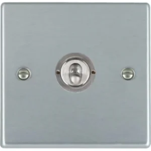 Hamilton Switch Dolly 1 Gang 2 Way 10A 88X88mm Satin Chrome