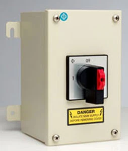 Kraus & Naimer Changeover Switch Center Off DP IP65 63A Mild Steel Grey